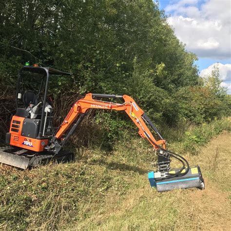 flail head for mini digger|digger flail head for hire.